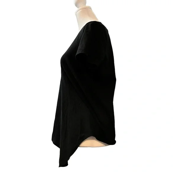 Madewell Tie Front Short Sleeve Cotton Top - Picture 5 of 9